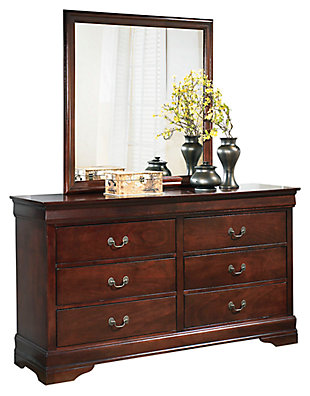 Alisdair Queen Sleigh Bed With Mirrored, Dresser Mirror Set Ashley Furniture