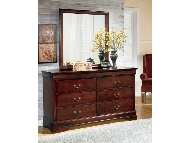mirror dresser Frances Woven Rattan Tall Vanity Dresser with Mirror, White main image 0