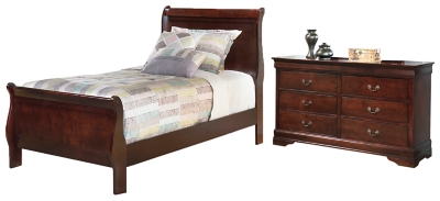 Alisdair Twin Sleigh Bed with Dresser, , large
