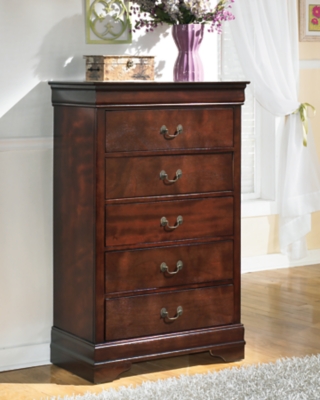 Alisdair Chest of Drawers, Reddish Brown, large