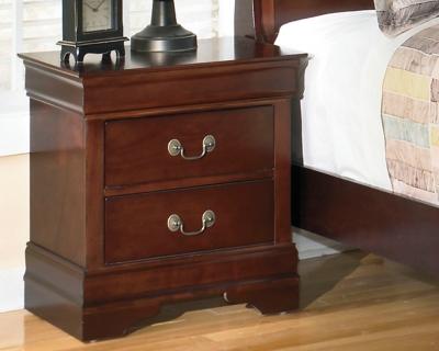 Louis Philippe 2-Drawer Nightstand White Albert's Furniture