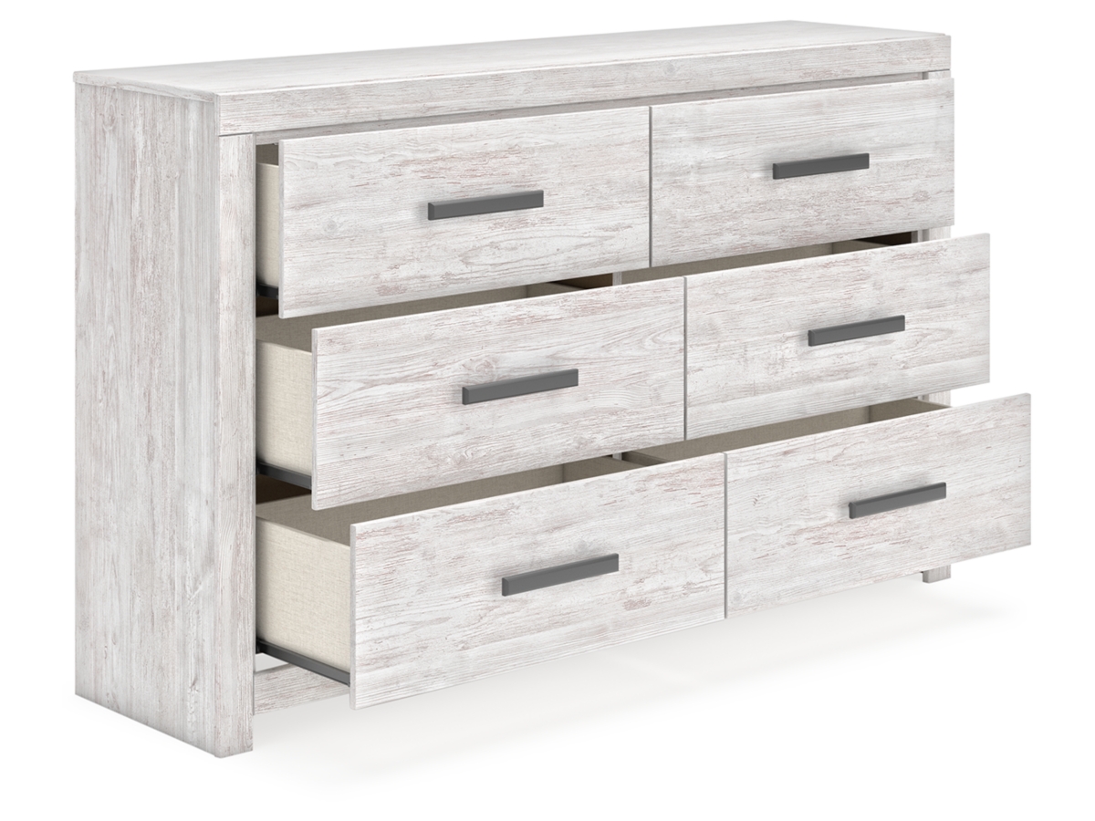 Cayboni Full Panel Bed with Dresser and Nightstand