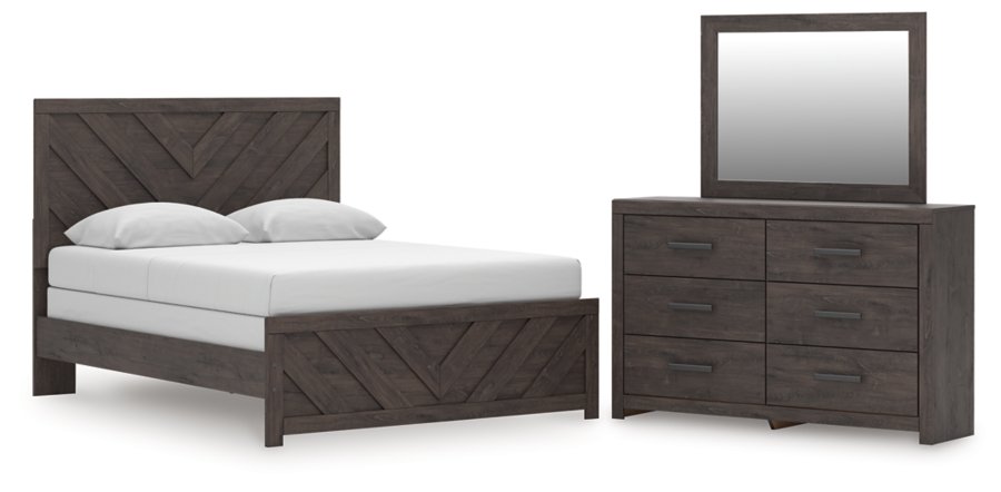 Prendonea Queen Panel Bed, Dresser and Mirror - image 1