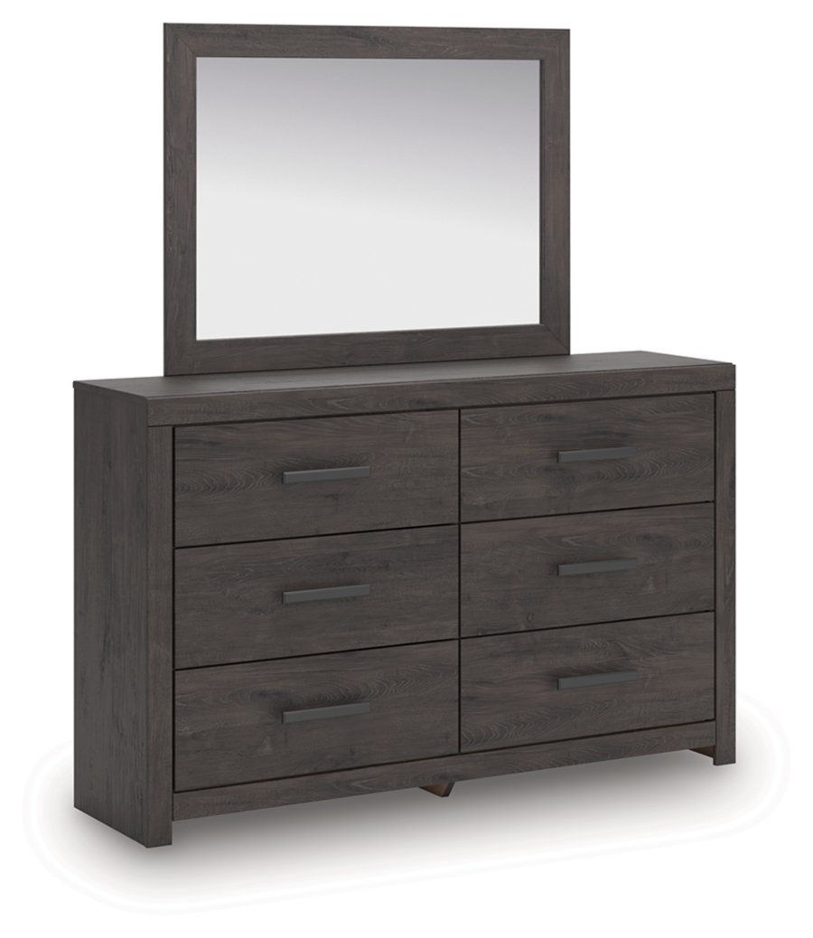 Cama Prendonea de dos paneles, cómoda y espejo - image 3