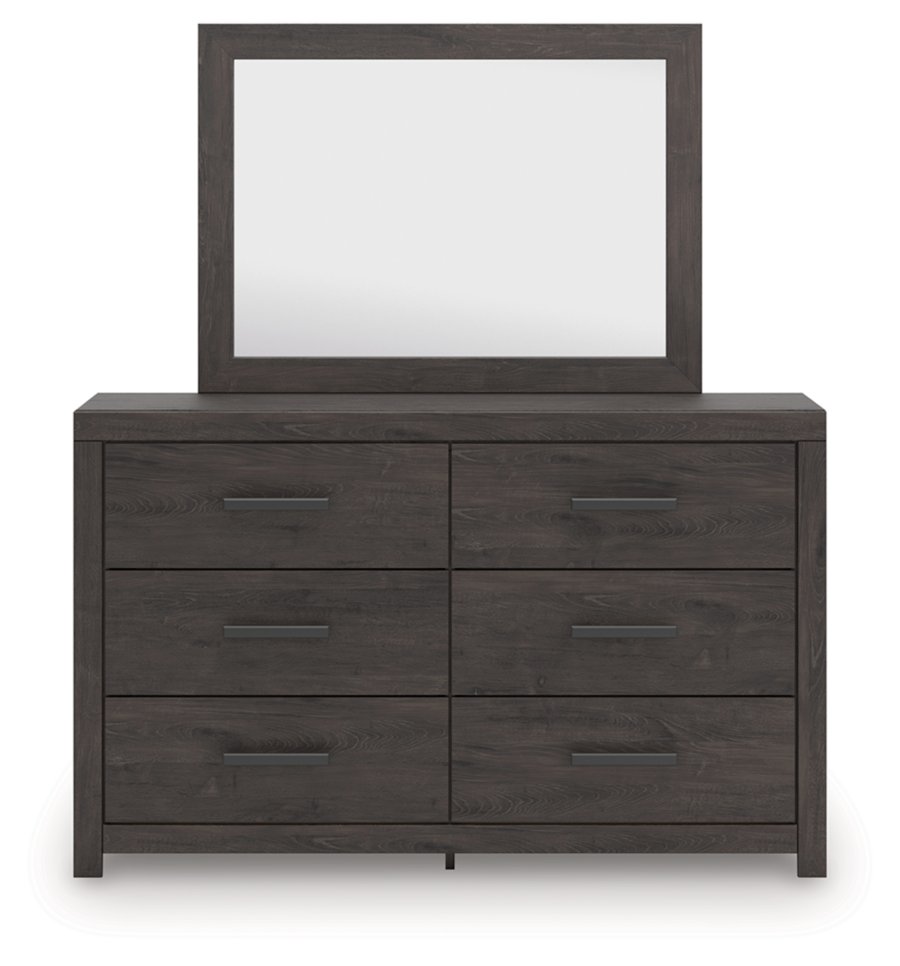 Cama Prendonea de dos paneles, cómoda y espejo - image 2