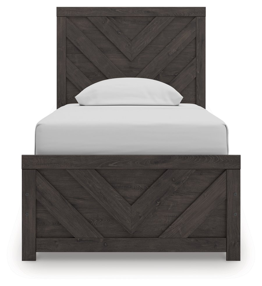 Cama Prendonea de dos paneles, cómoda y espejo - image 9