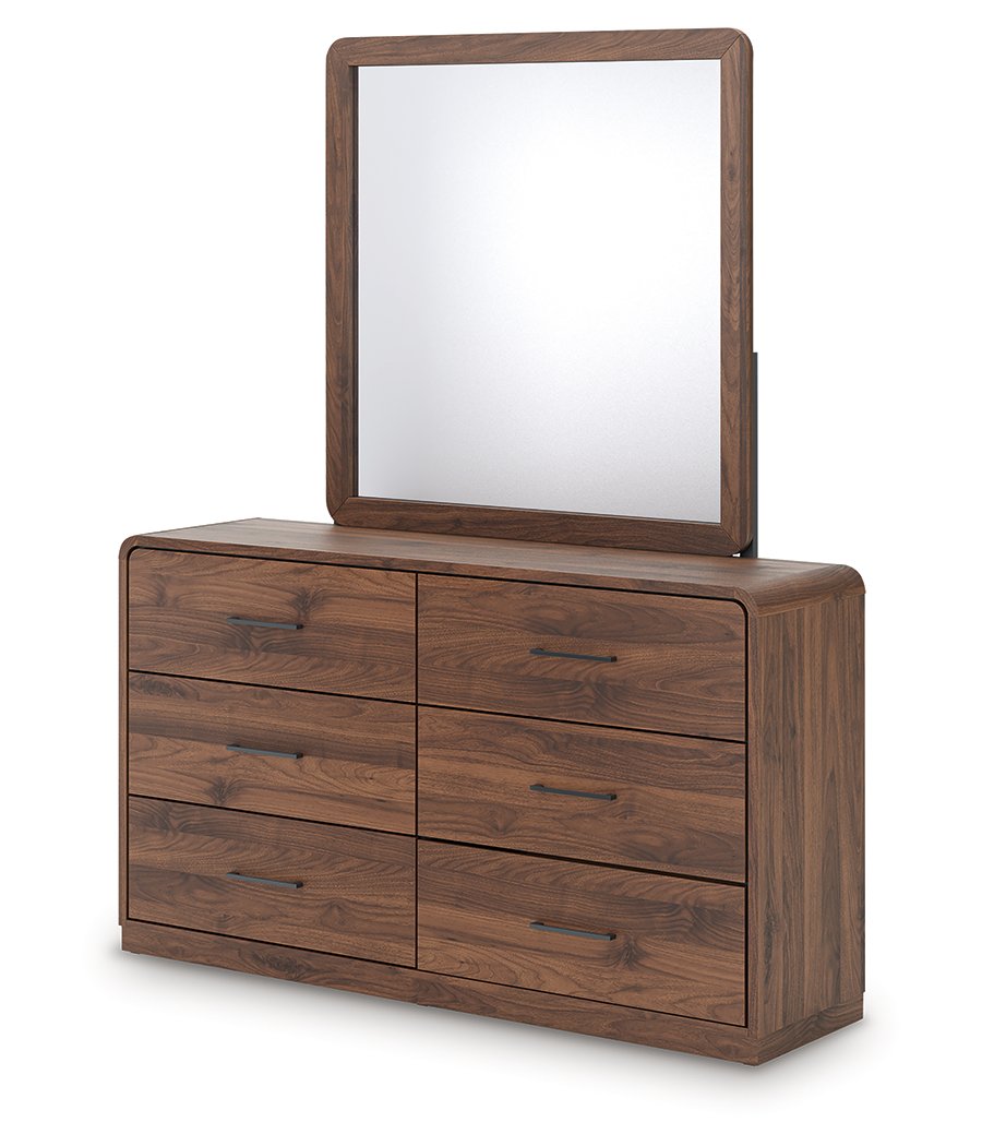 Cama de panel Queen, cómoda y espejo Hollinaze - image 8