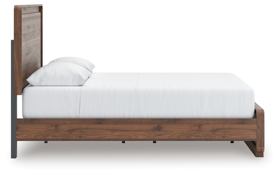 Cama de panel Queen, cómoda y espejo Hollinaze - image 11