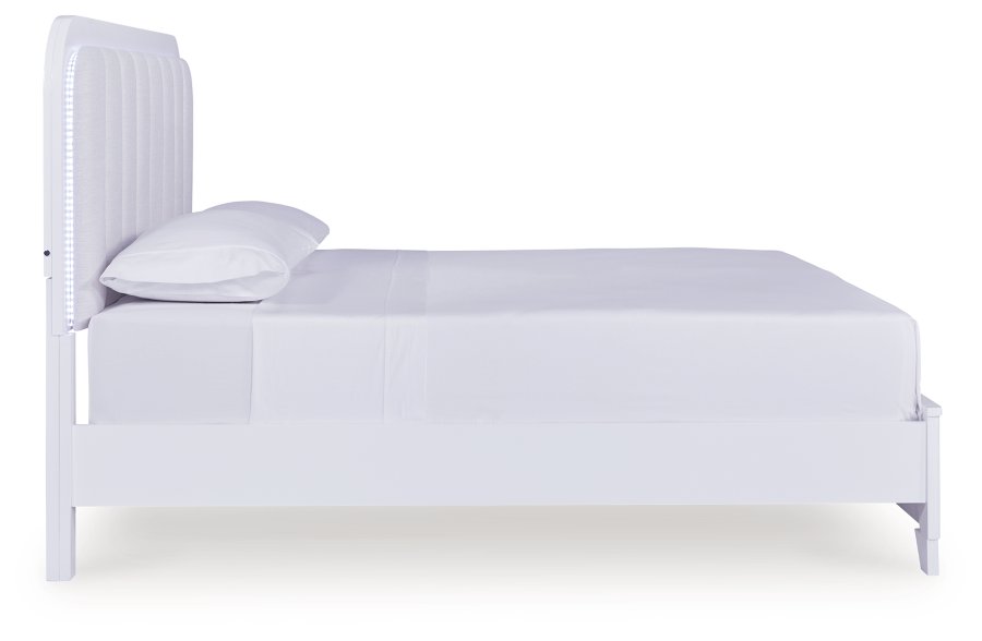 Frostlyn King Upholstered Panel Bed - image 5