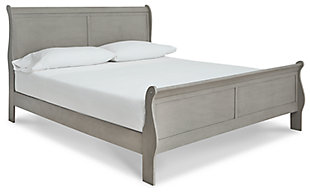 Kordasky King Sleigh Bed, Gray, large