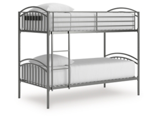 Hilletran Twin over Twin Bunk Bed with Ladder