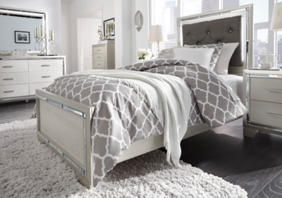 Lonnix queen store panel bed set