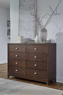 Tandisport 8 Drawer Dresser, Dark Brown