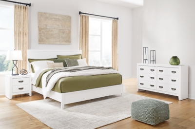 APG-B427B6-5PC Binterglen Queen Panel Bed with Dresser and Nights sku APG-B427B6-5PC