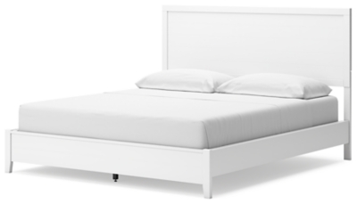 Binterglen California King Panel Bed, White, large