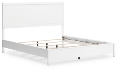 Binterglen California King Panel Bed, White, large
