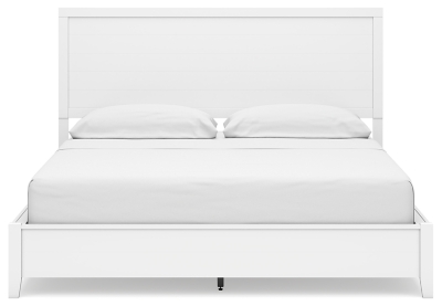 Binterglen California King Panel Bed, White, large