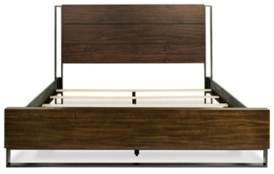 Zumbado Panel Bed, Brown, large