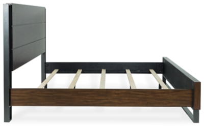 Zumbado Panel Bed, Brown, large