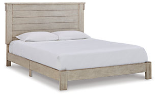 Hollentown Queen Panel Bed, Whitewash, large