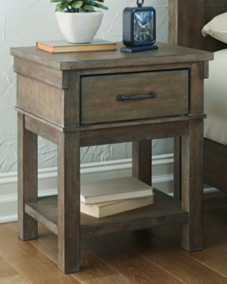 Shamryn Nightstand, Grayish Brown, large