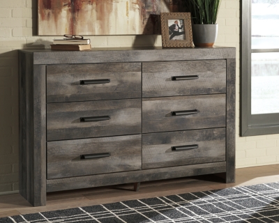 Wynnlow 6 Drawer Dresser, Gray