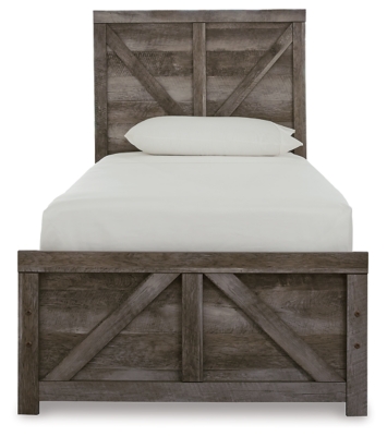 Wynnlow Twin Crossbuck Panel Bed