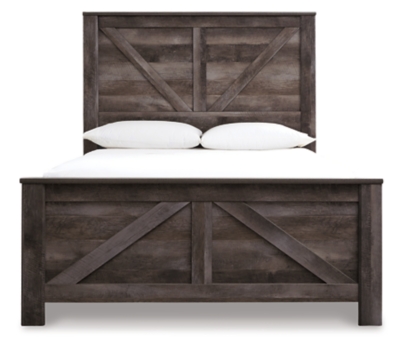 Wynnlow Queen Crossbuck Panel Bed Ashley Furniture Homestore