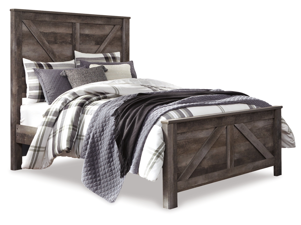 Wynnlow Crossbuck Panel Bed - Gray