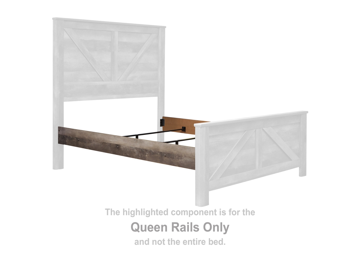 Wynnlow Queen Crossbuck/Poster Rails | Ashley