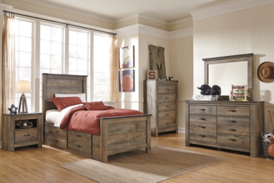 Ashley twin sales bed with storage