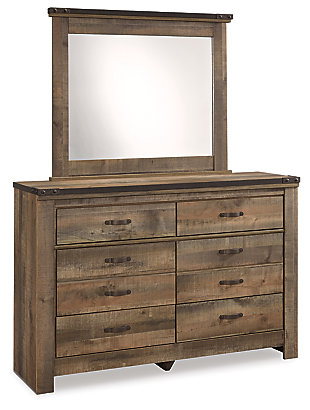 Trinell 6 Drawer Dresser and Mirror