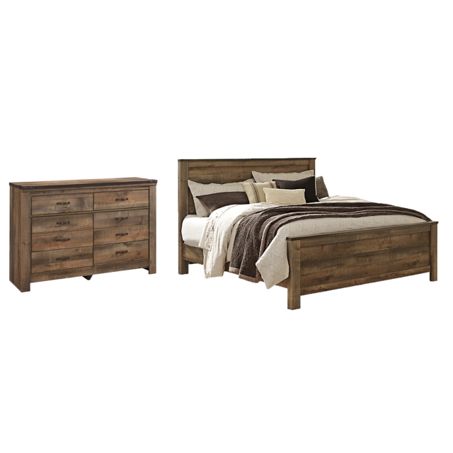 Trinell King Panel Bed with Dresser
