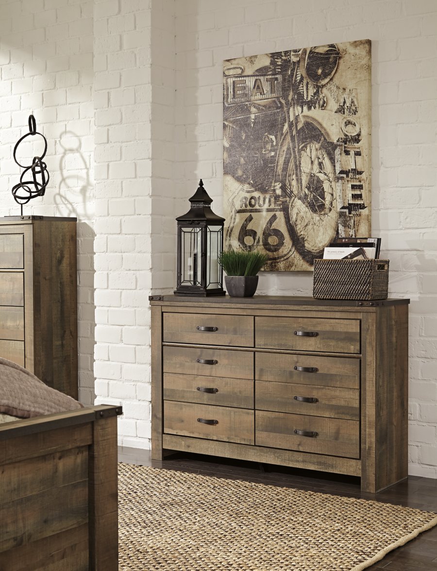 Cama nido doble Trinell, cómoda y 2 mesitas de noche - image 8