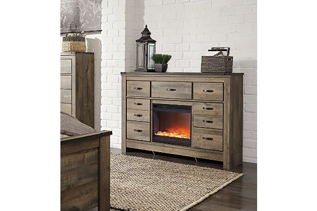 Trinell Dresser With Fireplace Ashley Furniture Homestore