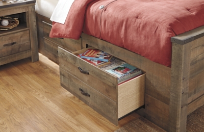 Ashley furniture twin bed deals with drawers