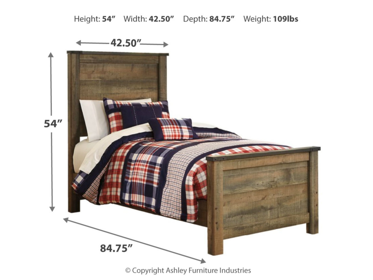 Trinell Twin Bed - Brown