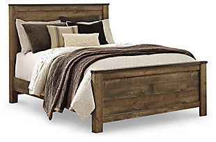 Trinell Queen Panel Bed, Brown, large