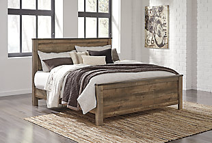 Trinell King Panel Bed, Brown, rollover