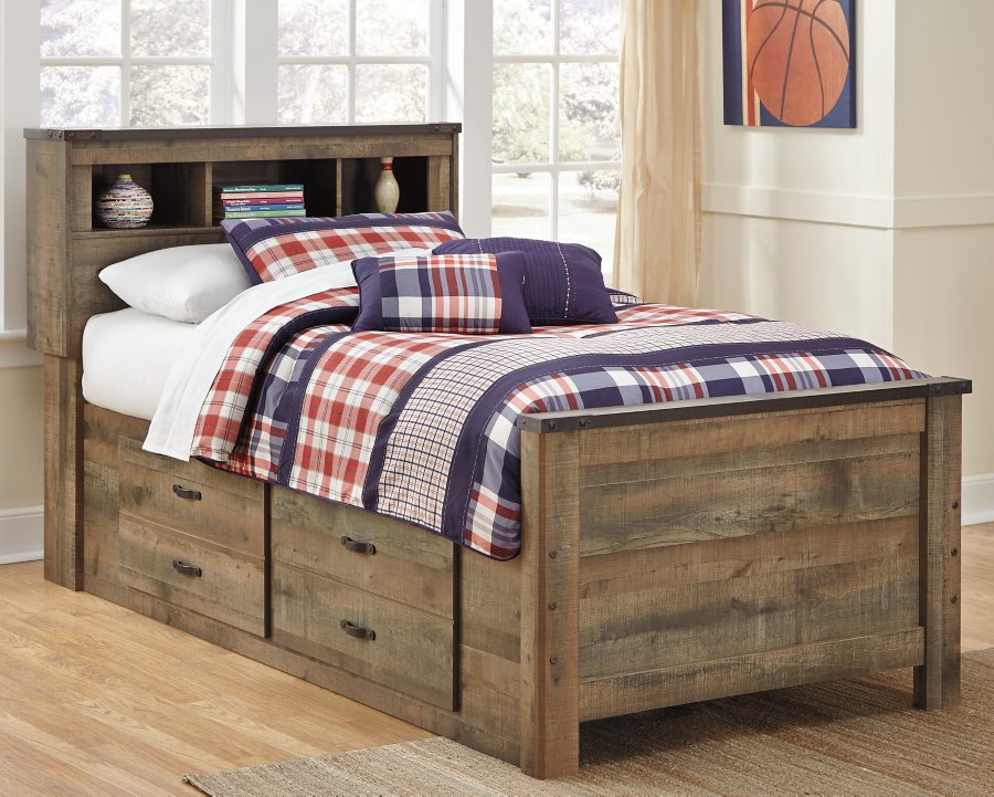 Cama nido doble Trinell, cómoda y 2 mesitas de noche - image 9
