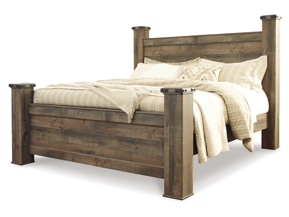 Ashley furniture deals king poster bed