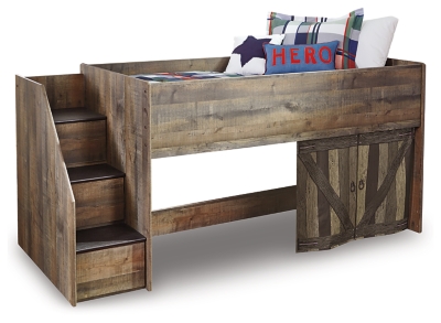 Trinell brown deals twin loft bed