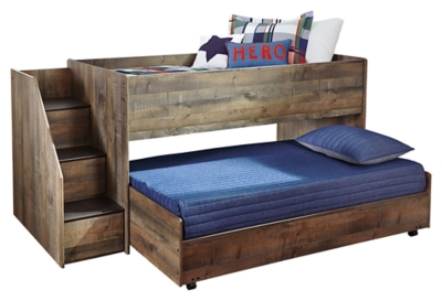 Trinell Twin Loft Bed With Pull Out Caster Bed Ashley Furniture
