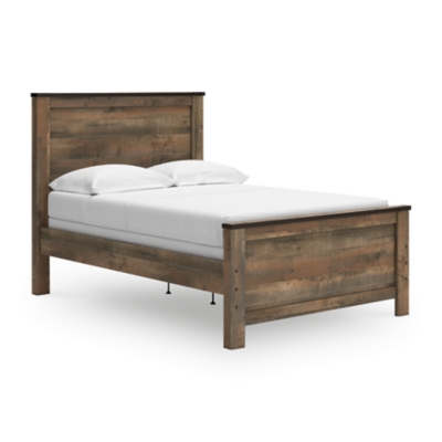 Trinell Panel Bed, Brown, large