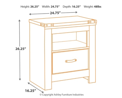 Trinell Nightstand, , large