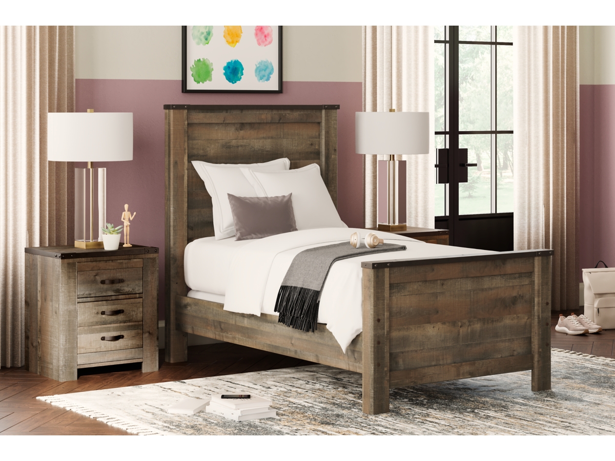 Ashley trinell deals brown panel headboard