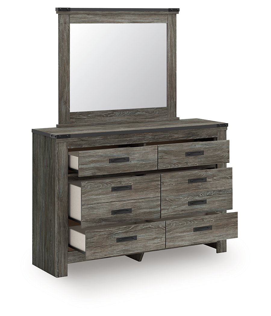 Frandern Full Bookcase Bed with Storage, Dresser and Mirror - image 4