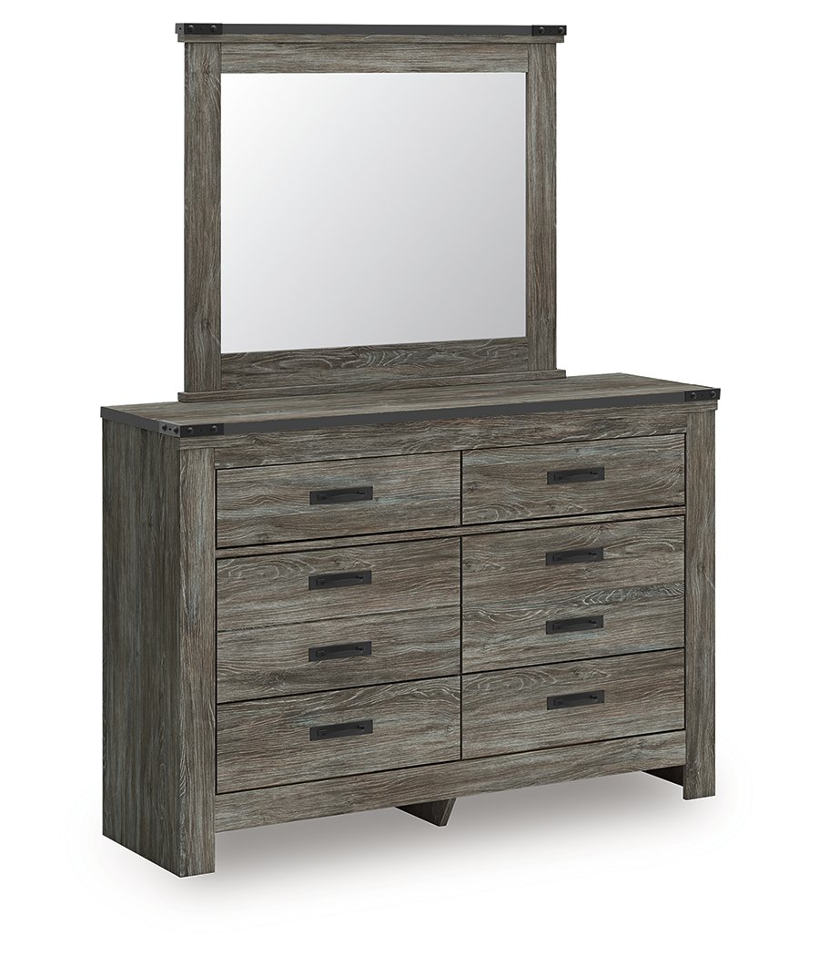 Frandern Full Bookcase Bed with Storage, Dresser and Mirror - image 3