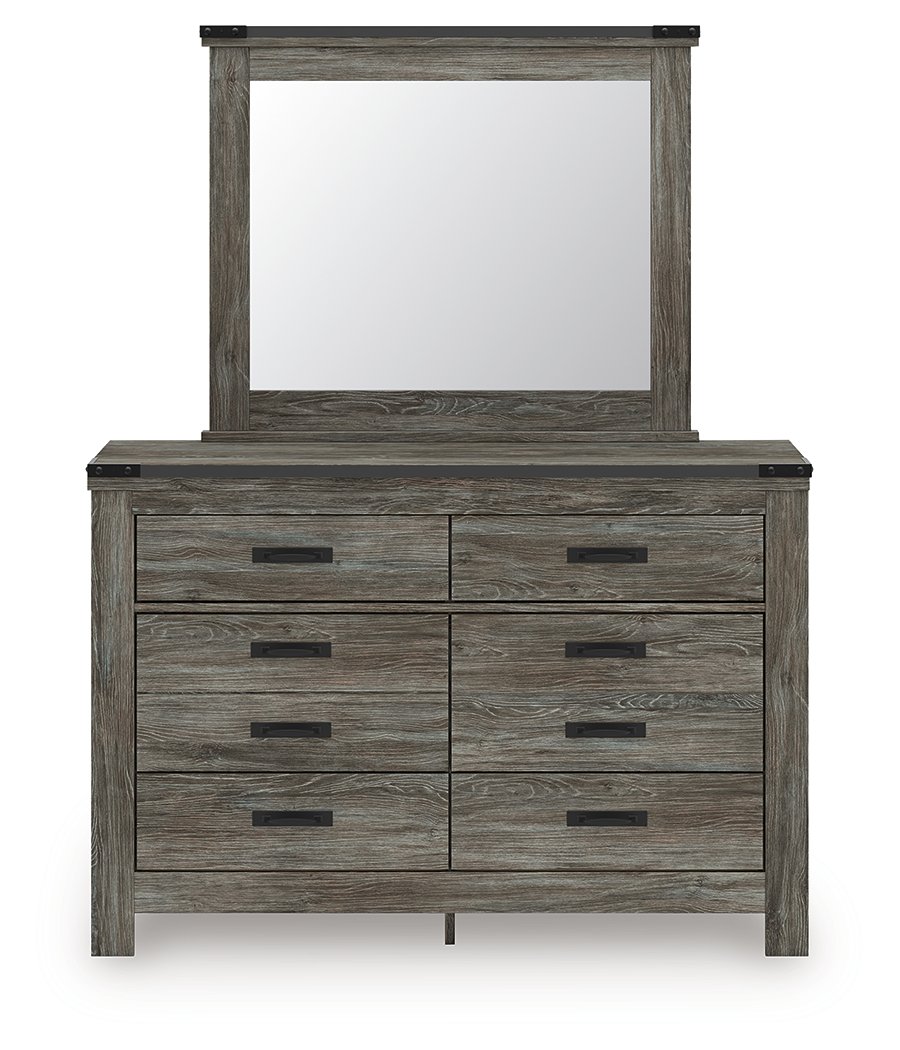 Frandern Full Bookcase Bed with Storage, Dresser and Mirror - image 2