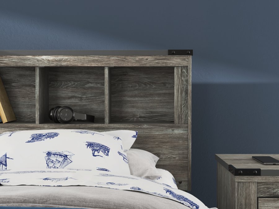 Frandern Twin Bookcase Bed with Storage, Dresser and Mirror - image 18
